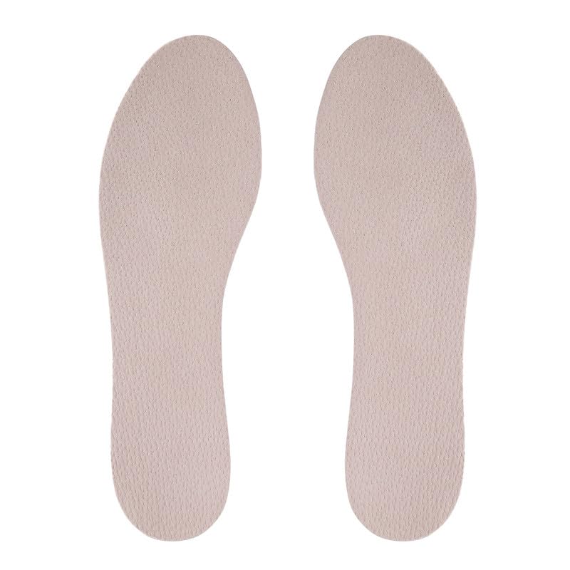 Image of Pigskin Leather Shoe Insoles for Women, Self-Adhesive Barefoot Shoe Inserts for High Heels, Dress Shoes Sandals Flats and Boots, Sockless Shoe Liners 1 Pair