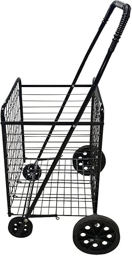 DBM IMPORTS Cesta de la compra plegable para la colada, cesta mediana de 21 pulgadas de largo x 17.5 pulgadas de ancho x 35.5 pulgadas de alto.