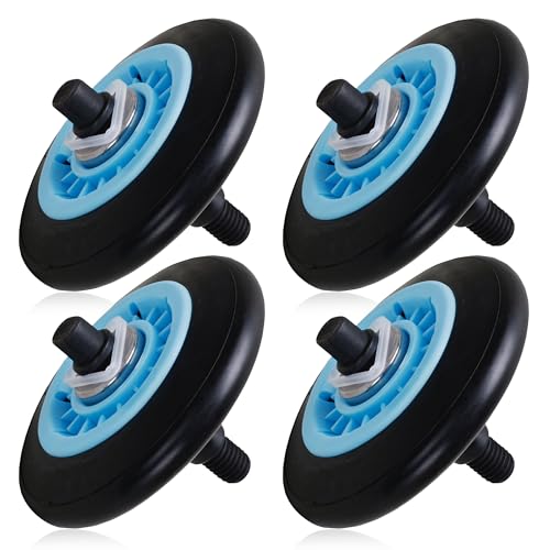 PartsBroz DC97-16782A Dryer Drum Roller (4-Pack) for Samsung DV42H5200EP DV45H7000EW DV48H7400EW DV42H5000EW DV42H5200EW DV40J3000EW DVE50M7450W DV45K6500EV DV210AEW/XAA DV210AEW DV50K8600EV