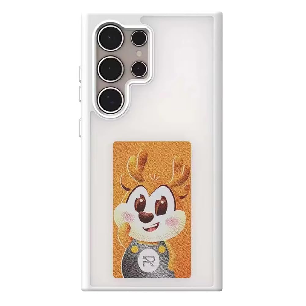 CRUPED Ultra-Hybrid for Samsung Galaxy S24 Ultra Case E Ink Screen DIY Customizable Case - Protective Cover with Smart Screen Display, Slim Design (White) (B0D8ZWNJP1) Amazon Price History, Amazon Price Tracker