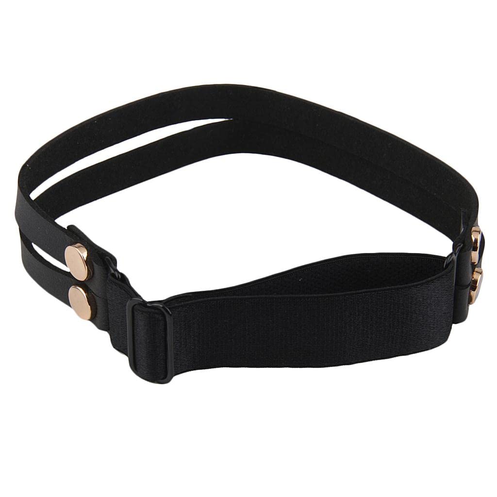 ECOMISTIQ®Handmade Punk Rock Goth Double Row Elastic Leather Garter Belt Leg Ring|Clothing, Shoes & Accessories|Womens Clothing|S & Sleep|Garter Belts