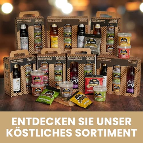 Mr Tubs Pork Crackling - 250g-Tüte - Premium Schweinekrusten Snack, – Glutenfreier, Proteinreicher, Kohlenhydratarmer, Ketofreundlicher Snack (250g, Traditional)