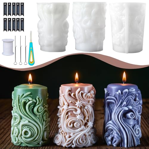 2 Pcs Arch Wave Spiral Candle Mold - Silicone Mold For Candles, Resin, Soap | DIY Craft Supplies - View #10