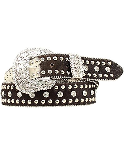 Nocona N3442062 Women's Rhinestone Belt Dark Brown X-Large