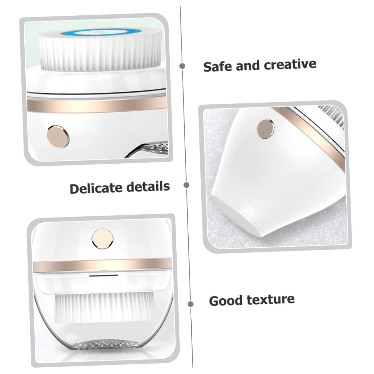 300 Mah Cepillo Facial Eléctrico de Plástico Abs Portátil