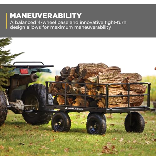 Steel Garden Cart with Removable Sides