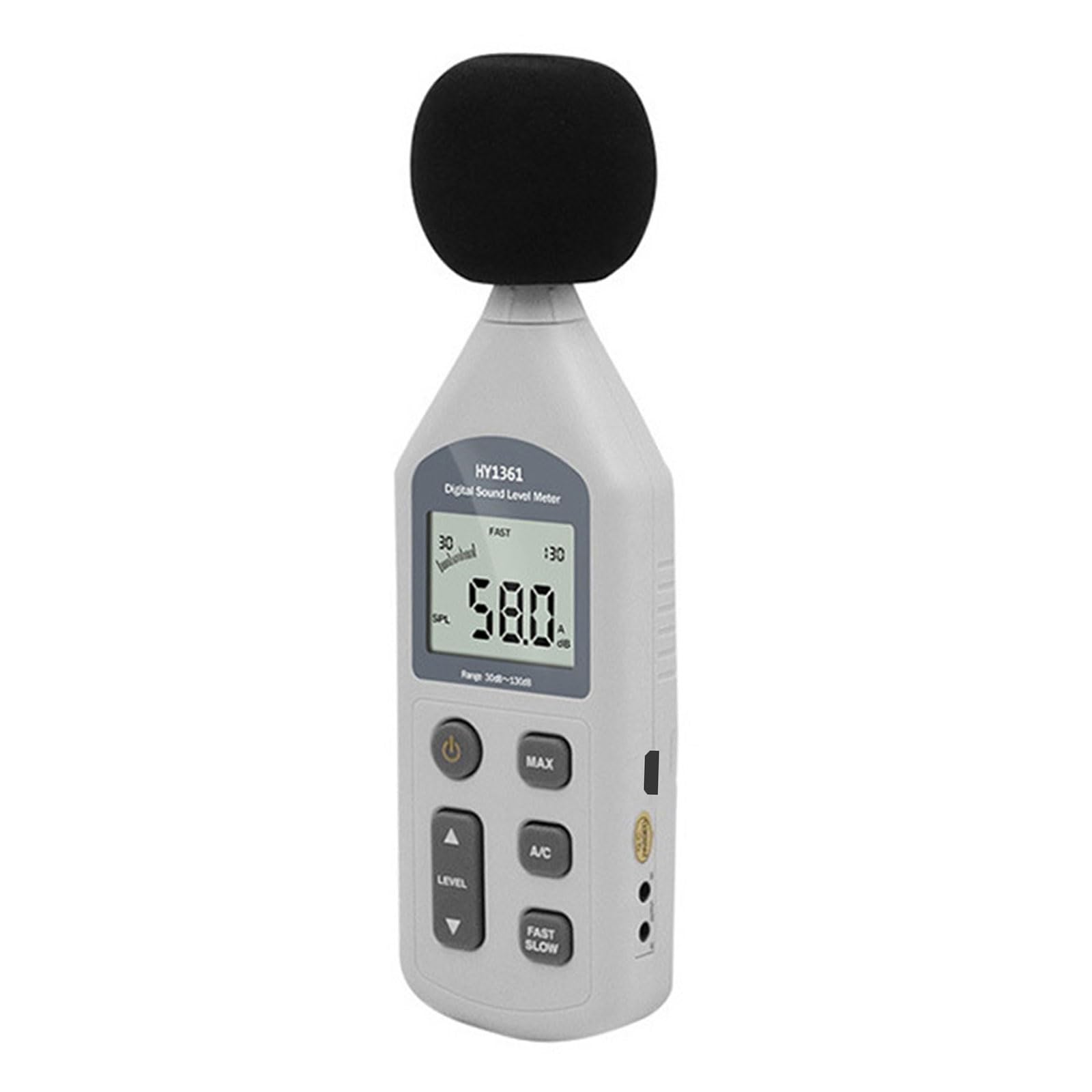 Decibels Meter 30 130dB Levels Tester with Backlit Screen for Factory and Construction Site Sound Levels Meter