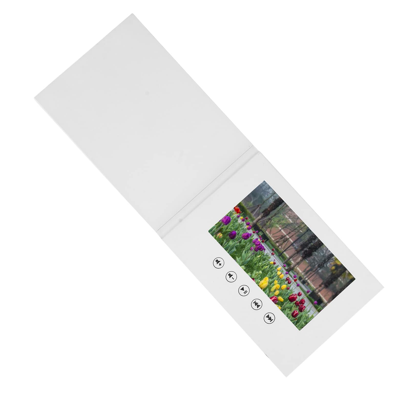 Dpofirs Biglietto d'auguri Video, Biglietto d'auguri Elettronico con Schermo LCD con Riproduzione Video HD 720P Memoria da 256 MB per Regalo di Compleanno Anniversario (7 pollici)