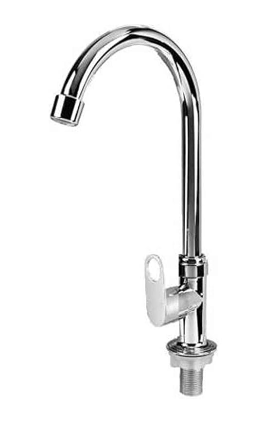 Alturas Max Stainless Steel Swan Neck with Wall Flange