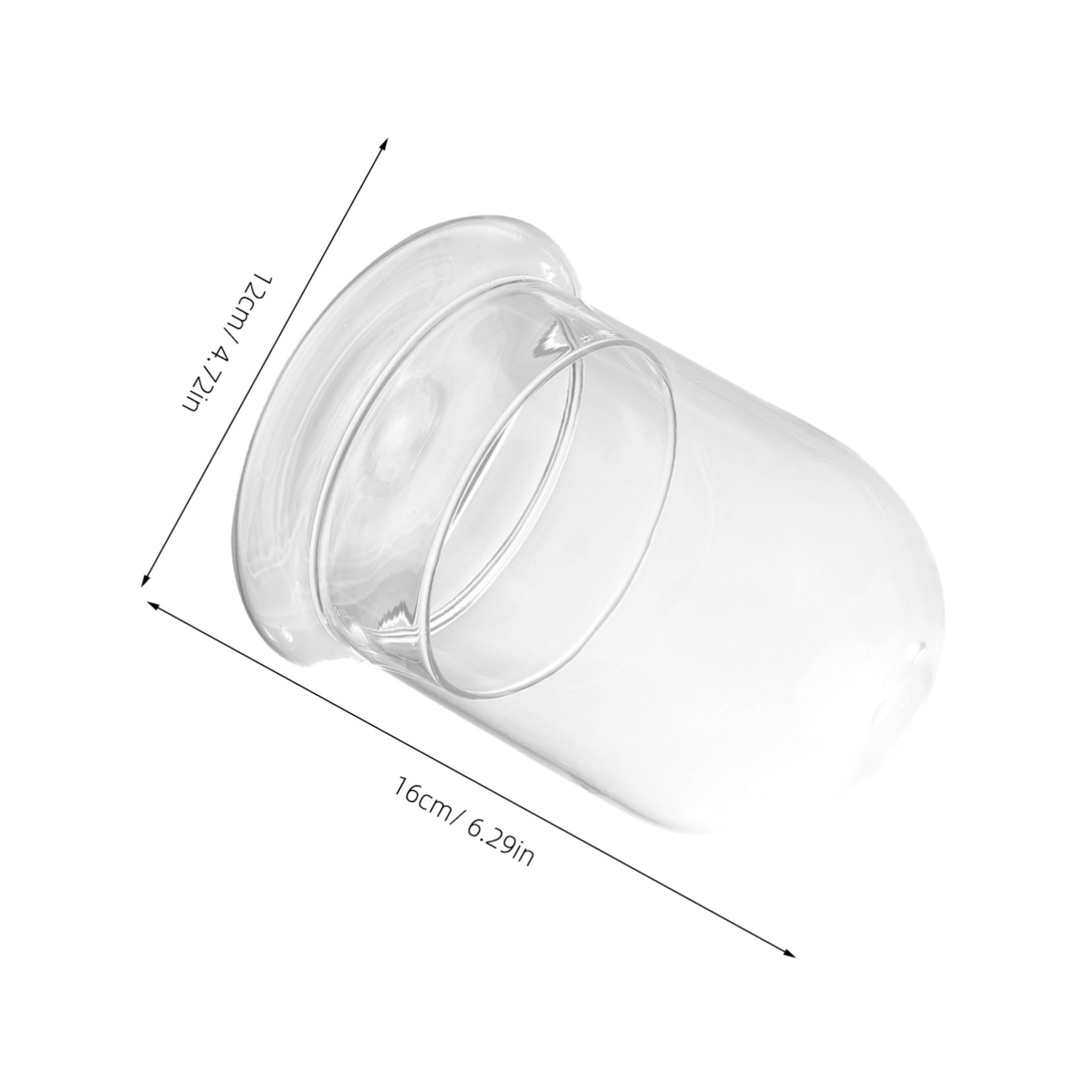 ERINGOGO Mini Bottiglia Da Giardino Per Micro Paesaggi in Vetro Trasparente 12x16cm, Contenitore Semplice Ecologico Stabile e Adatto Per Casa, Hotel e Ristoranti