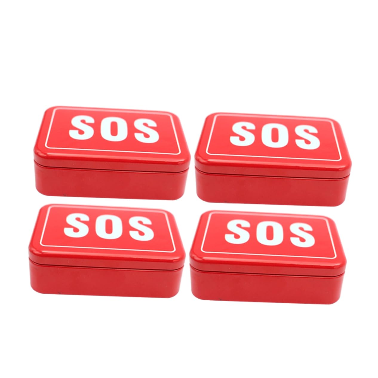 4 Set Scatola Portautensili Lamiera Per Esterni Organizzatore Sos Viaggi E Attività Outdoor Per Escursionismo 4 Pezzi * 4