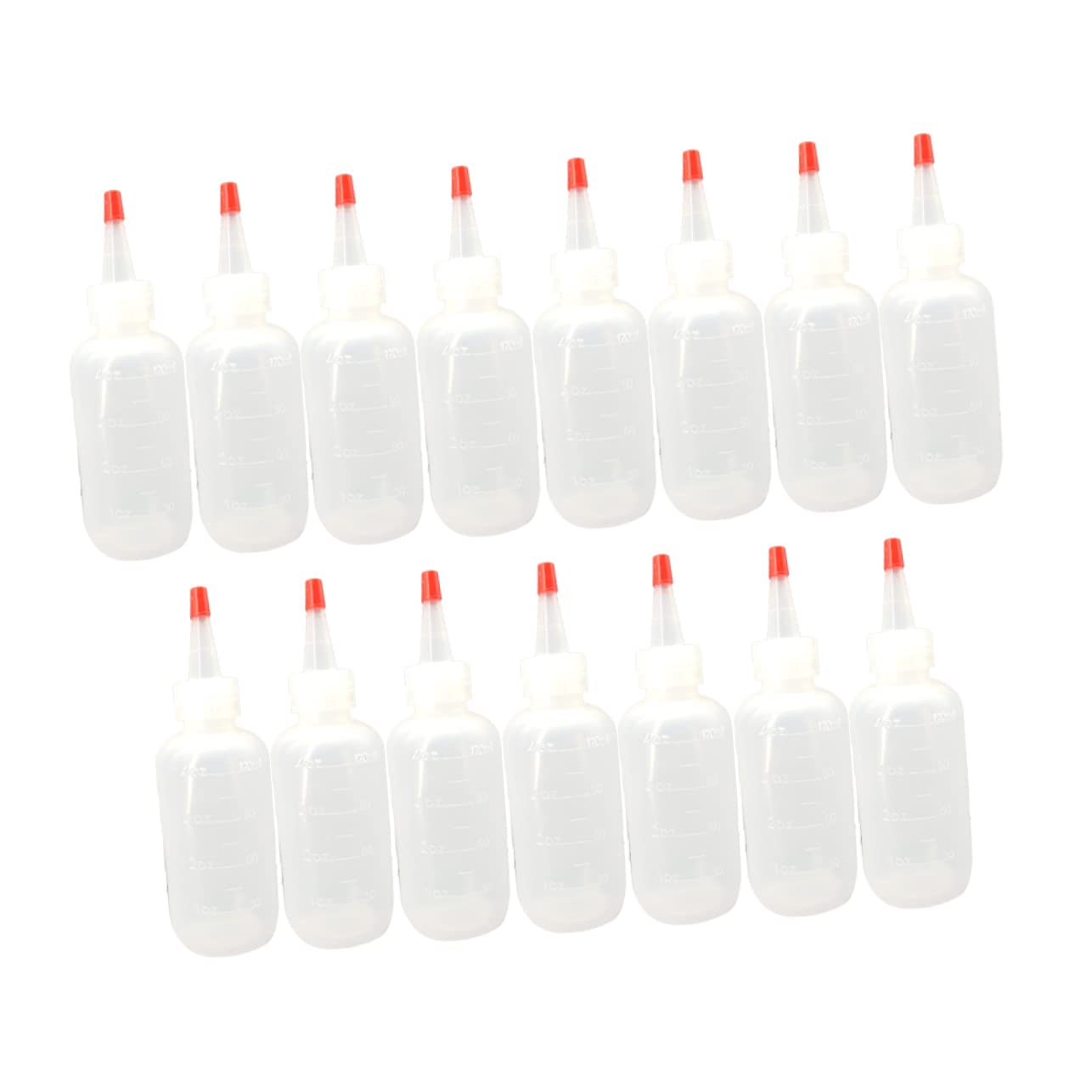 COLLBATH 15pcs Sauce Bottle with Cap Squeeze Bottle with Scale Sauce Squeeze Bottle Glue Bottle Squeeze Bottles Squeezy Sauce Bottles Cooking Squeeze Mini Condiments Squeeze Containers