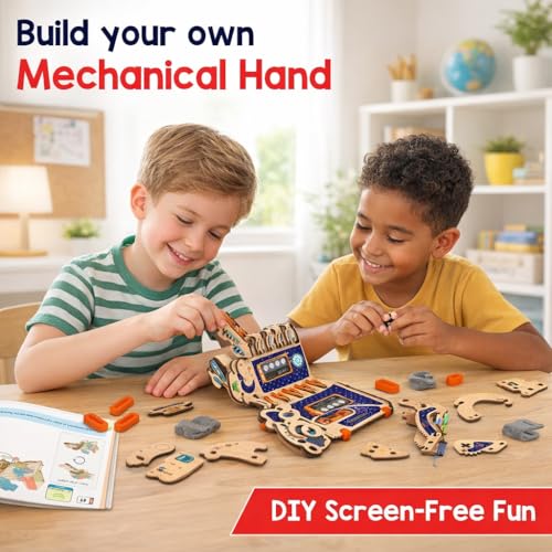 Image of 2 in 1 Hydraulic Missile Launcher & Plane Launcher STEM Wooden Construction Game, Activity Game, Science kit | Birthday Gifts for Boys & Girls IToy Set Toy for Kids (Multicolor)