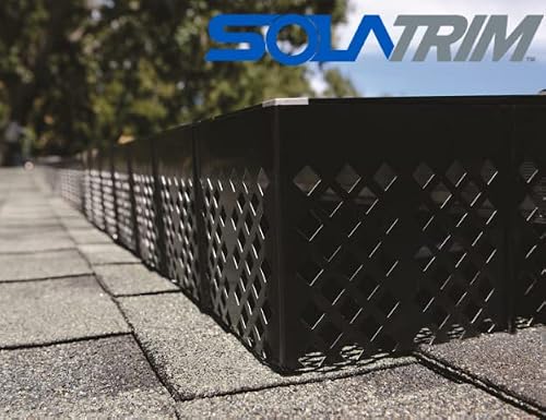 Solatrim Solar Panel Protection Barriers For Birds, Critters, And Debris, 48’ Per Carton, Peel And Stick Weather Resistant Aluminum Panels, Diamond Stamped For Airflow, Strong Hold, 5.5” X 36” #TOP22