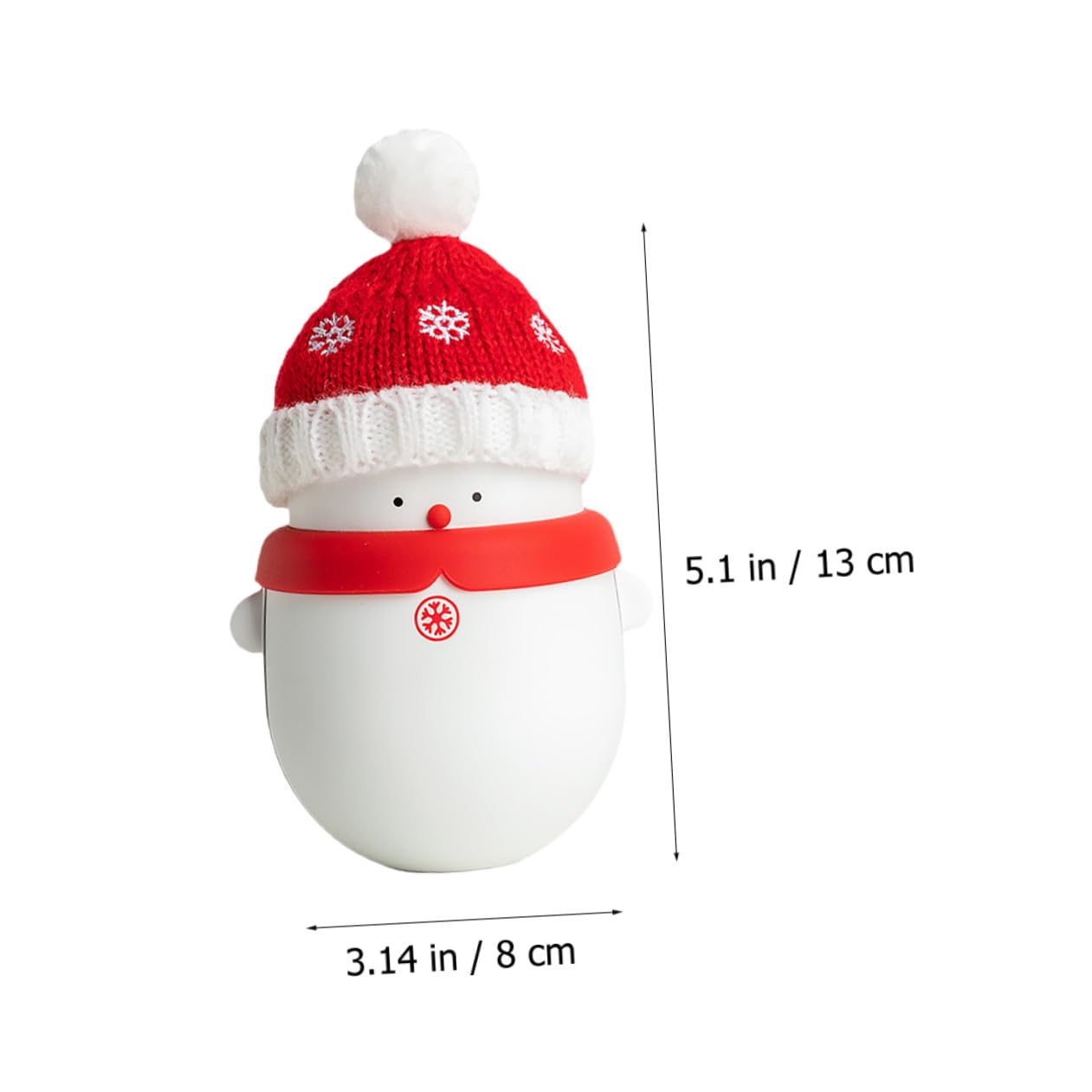 1 PZ Natale Pupazzo di Neve Mano Più Caldo USB Banca di Potere Portatile Carica Tesoro