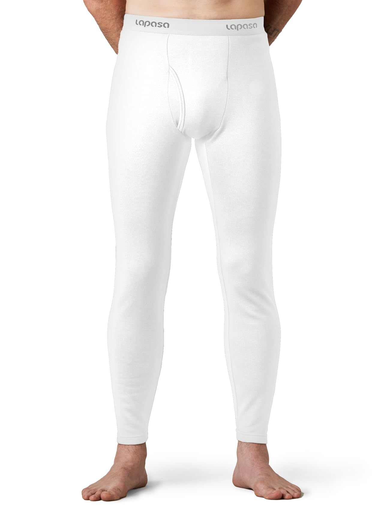 LAPASA Pacco da 2 o 1 Calzamaglie Termica Uomo Fodera in Pile Medio/Pesante Pantaloni Termici Sportivi Strato Base Biancheria Intima Leggings Caldi M10/M25/M56
