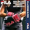 FILA Accessories Boxing Gloves for Men & Women - Kickboxing, Heavy Bag Punching Mitts, MMA, Muay Thai, Sparring Pro Training Equipment (10 oz, Victory, Pink)