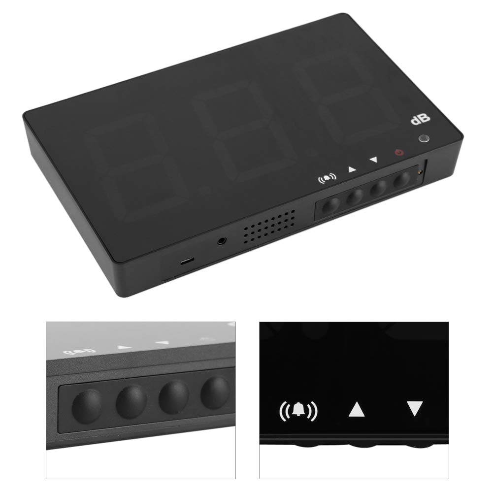 Schallpegelmesser, Digital 9,6 Zoll Hochpräzises Dezibel-Messgerät zur Wandmontage 30~130 dB Noise Tester