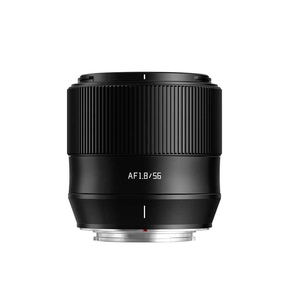 TTArtisan 56mm F1.8 Metal Bodied Auto Focus AF Lens Compatible with Sony E Mount - Black