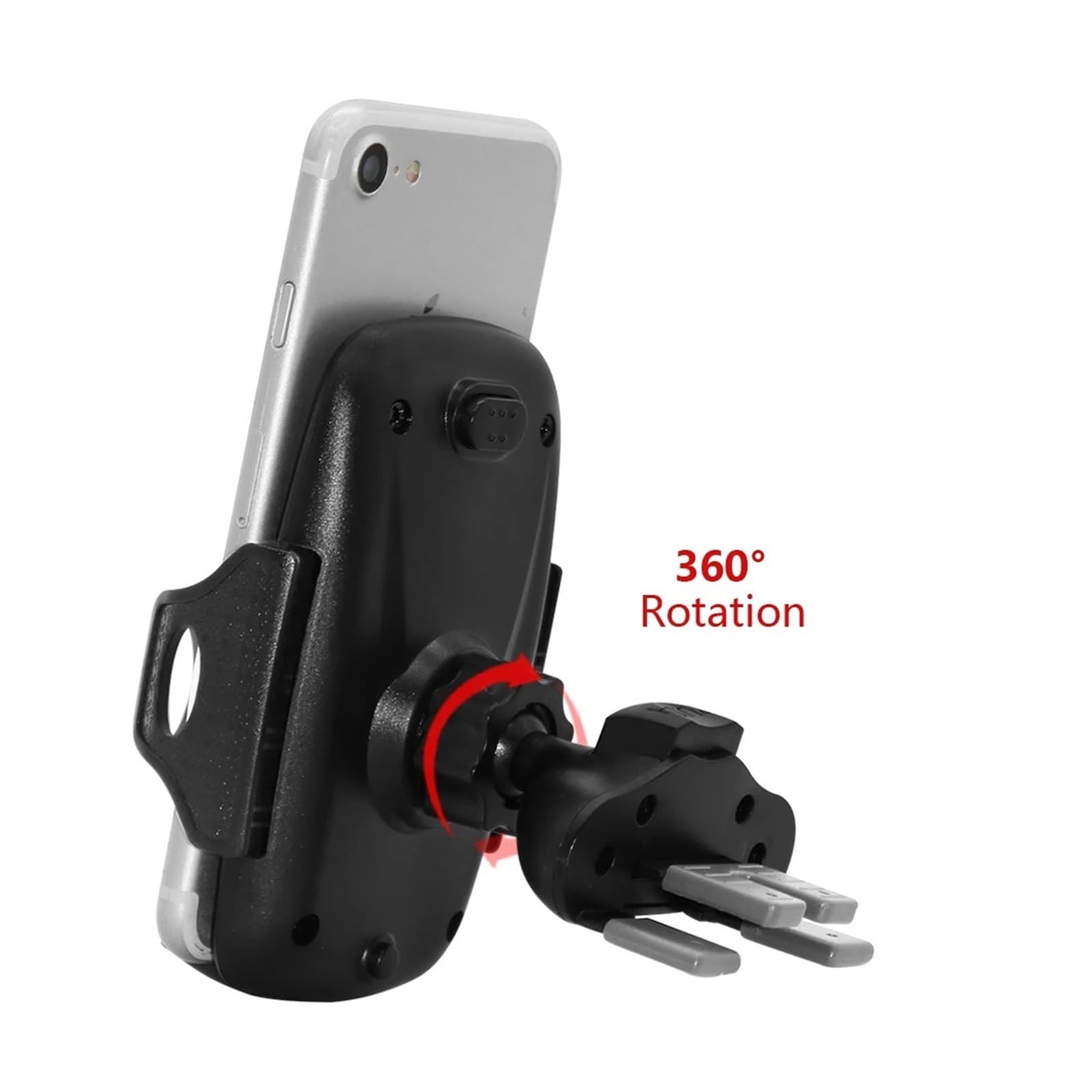 Supporto per Cellulare da Auto, per Slot CD e Bocchetta dell'Aria, Supporto per Smartphone, Supporto per Telefono da Bici (Grigio)