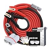 NOONE Booster Jumper Cables Heavy Duty 2/0 Gauge 30 FT 1500 AMP with Quick Connect Plugs for Truck SUV Car with up to 8-Liter Gasoline