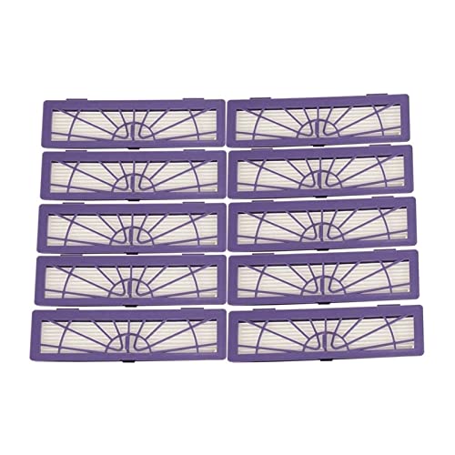 GLYVID 10PCS HEPA Filters Compatible with Neato Botvac D/Connected Series D7 D80 D85 D3 D75 D5 70E 75 80 85 Vacuum Cleaner Parts (Color : Purple)