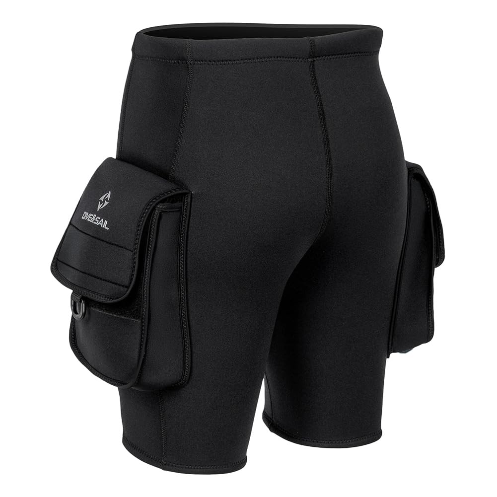 Neoprene Tech Shorts 3 mm 3 mm z 2 dużymi kieszeniami do nurkowania - spodnie neoprenowe - krótki kombinezon neoprenowy do pływania, surfowania, snorkelingu