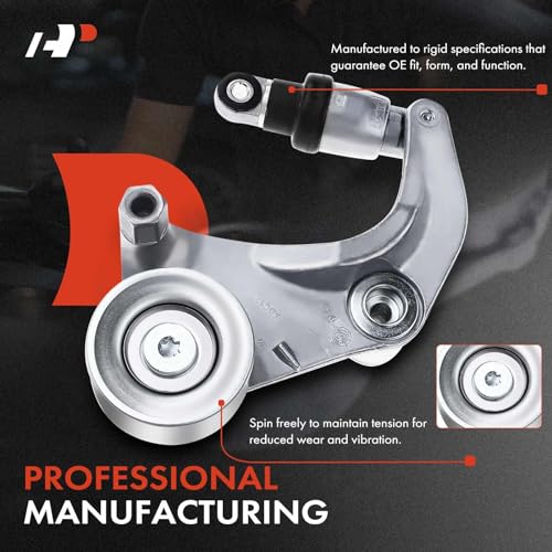Image of A-Premium Belt Tensioner Assembly with Pulley Compatible with Honda Civic 2006 1.8L Petrol, Replace# 31170RNAA01, 31170RNAA02