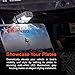 TRUE MODS Gray LED License Plate Boat Trailer Light [Surface Mount] [DOT FMVSS 108] [SAE L] [Waterproof] [12V DC] Universal Submersible Tag Lamp for Auto Work Utility Flatbed Dump Box Semi Truck RV