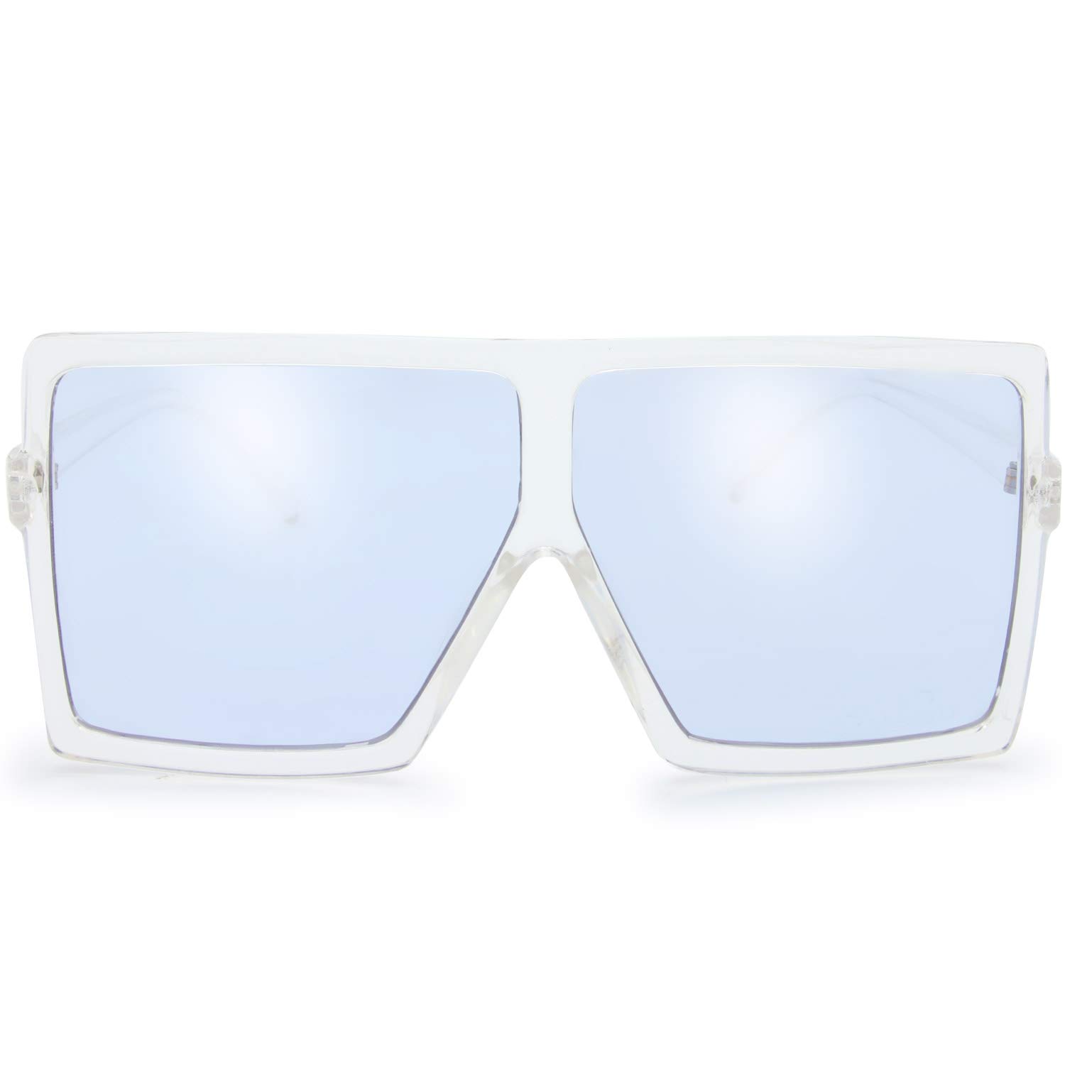 The Fresh Large Oversized Fashion Square Flat Top Sunglasses - Exquisite Packaging