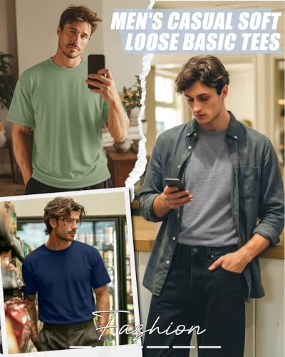 Image of Neer 3 Pack Big and Tall T-Shirts for Men L-7xl Tops | Large Casual Stretch Workout Tees, Short Sleeve Crewneck Oversized Shirts, Classic Summer Outfits, Comfy Basic Loose Clothes