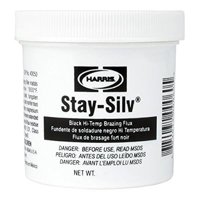 HARRIS SSBF1/2 Stay Silv Brazing Flux, 1/2 Lb. Jar, Black, White