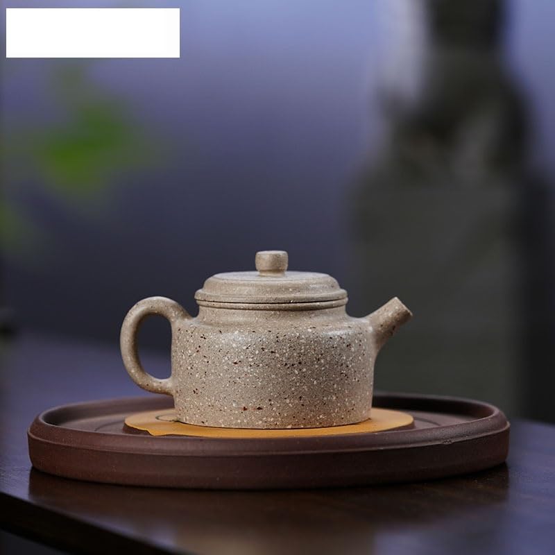 Teiere Teiere di Argilla Viola da 160 ml Pentola Fatta a Mano Minerale Grezzo Sabbia Grossa Giada Bianca Segmento Fango tè Ammollo Bollitore Zisha Teaset Teiera