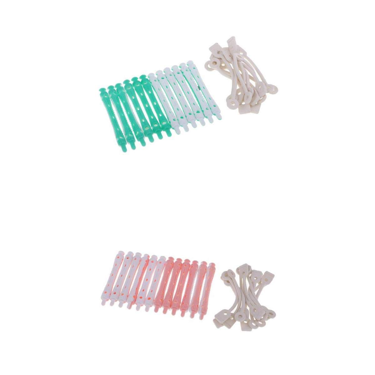 Bnf® 24Pcs Hair Curler Clamps Hairdreser Perm Rods Hair Styling DIY Tools|Health & Beauty | Hair Care & Styling | Rollers & Curlers|24 Pieces Perm Rods(Random Colors)-picture-11