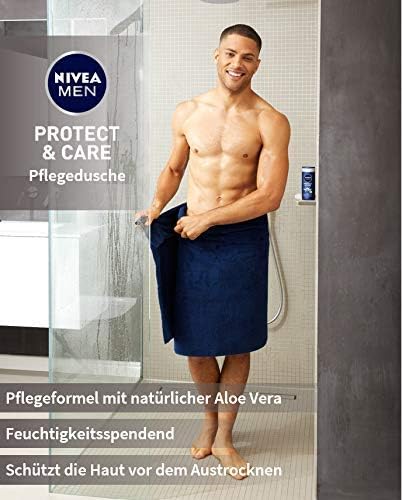 NIVEA MEN Protect & Care Shower Gel (6 x 250 ml), Moisturising Shower Gel with Aloe Vera, Mild Shower for Masculine Nourished Skin - Image 5