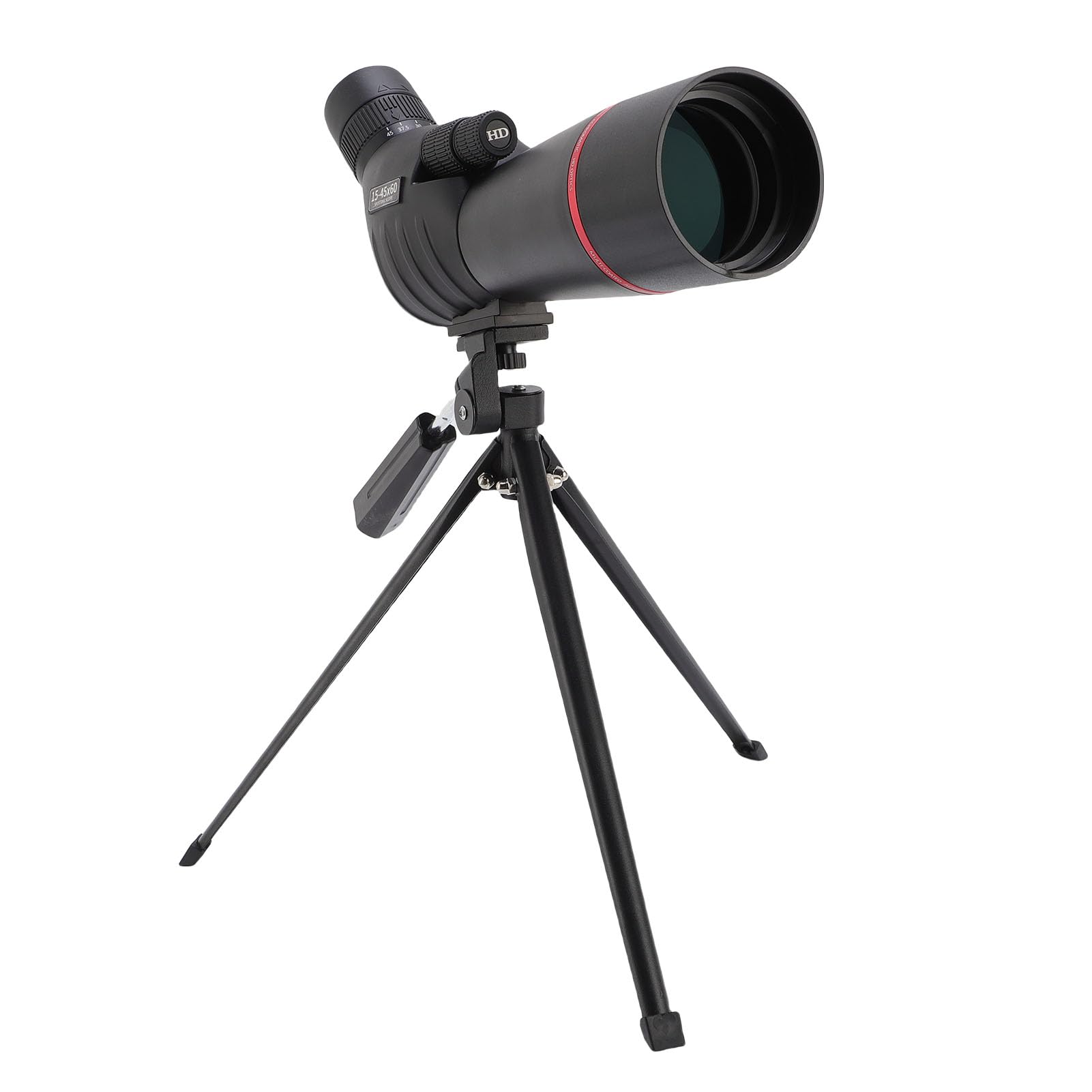 Elprico 15–45 x 60 mm Abgewinkeltes Spektiv HD wasserdicht mit Stativ und Telefonadapter für Vogelbeobachtung Zielschießen