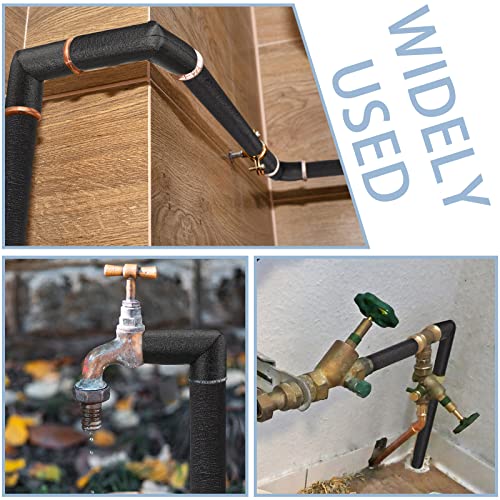 8 Pack Elbow Insulation Tubing Elbows Water Pipe Insulation Freeze Protection Heat Preservation Foam Tube For Tubing Outdoor Water Pipe Insulation Water Pipe Freeze Protection (1/2 Inch) #TOP6