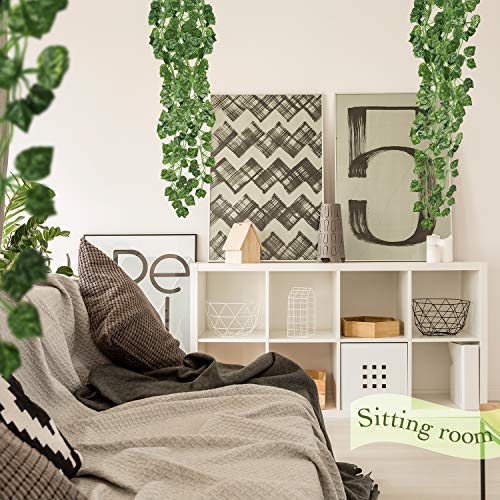 Yatim 90 Cm Glabrous Grape Ivy Vine Artificial Plants Greeny Chain Wall Hanging Leaves For Home Room Garden Wedding Garland Outside Decoration Pack Of 2 #TOP5