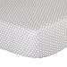 Grey Confetti Dot Fitted Crib Sheet - 100% Cotton Baby Girl and Boy Geometric Polka Dot Print Nursery and Toddler Bedding
