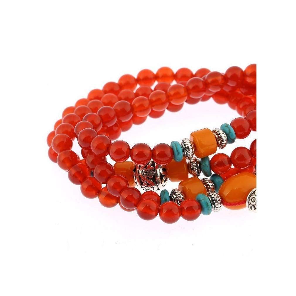 lachineuse Mala Buddhist Agate - Beads 6mm - Satin Gift Bag