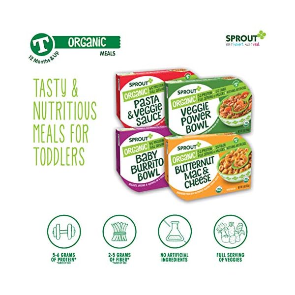 Sprout-Organic-Baby-Food-Toddler-Meals-Macaroni-Pasta-with-Vegetarian-Tomato-Sauce-5-Oz-Bowl-8-Count Sprout Organic Baby Food, Toddler Meals, Macaroni Pasta with Vegetarian Tomato Sauce, 5 Oz Bowl (8 Count)