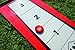 Wicked Big Sports Shuffle Toss-Supersized Game Combining Shuffle Board & Corn Hole Portable Outdoor Sport Tailgate Backyard Beach Game, Red