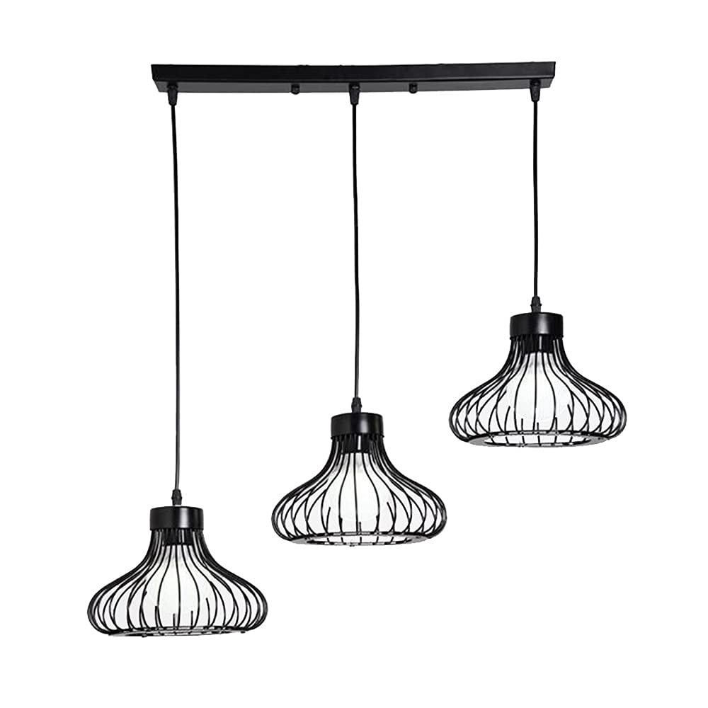 Lustre En Fer E27 sculpté par un artisanat mystérieux, luminaire suspendu d'exception