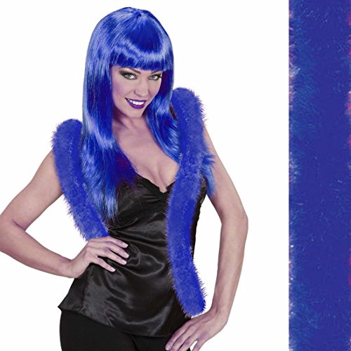 NET TOYS Marabou Federboa Federschal blau - 2 m 20er Jahre Marabu Boa Samba Schal Party Federstola Charleston Accessoire