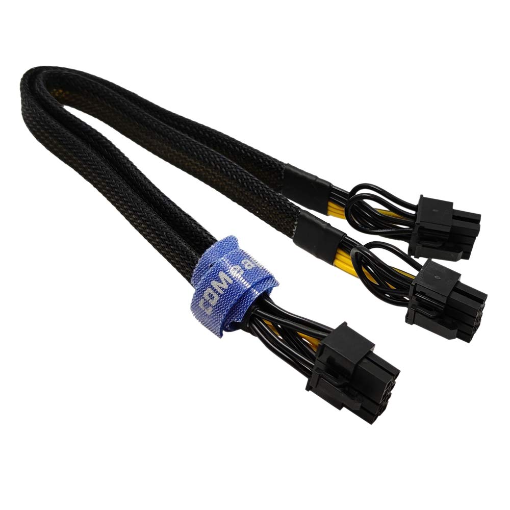 COMeap GPU Power Cable for Dell T3600 T3610 T5600 T5610 T5610 T7600 T7610 5810 T5810 T7810, 8 Pin PCIe to Dual 8 Pin(6+2) Male PCIe Power Adapter 13-inch(34cm)