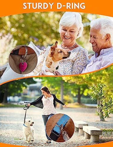 PaiPaitek 3/4 Inch Adjustable Dog Collar, E-Collar Replacement Strap Fit All Brands of Shock Training Collars and Bark Collars - Durable and Reflective - 2 Packs - Thumbnail 4