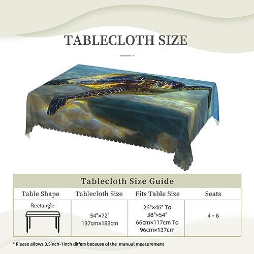 Nappe rectangulaire 137x183 cm PEIXEN lavable et infroissable pour table - 7