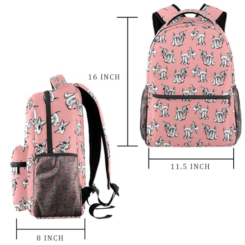 Sac à dos d'école design chèvre pour les cours, les sorties et les weekends