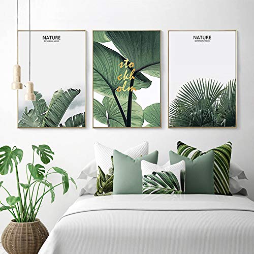 Toile peinture style nordique pour créer une ambiance zen et végétale dans votre salon