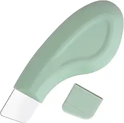 Removedor de cabeça preta para rosto, ferramenta de remoção de cravos de nariz de silicone verde, espátula de pele de limpeza profunda e suave, ferramenta de limpeza de poros para mulheres,